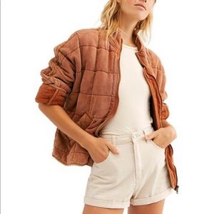 FREE PEOPLE Dolman quilted jacket